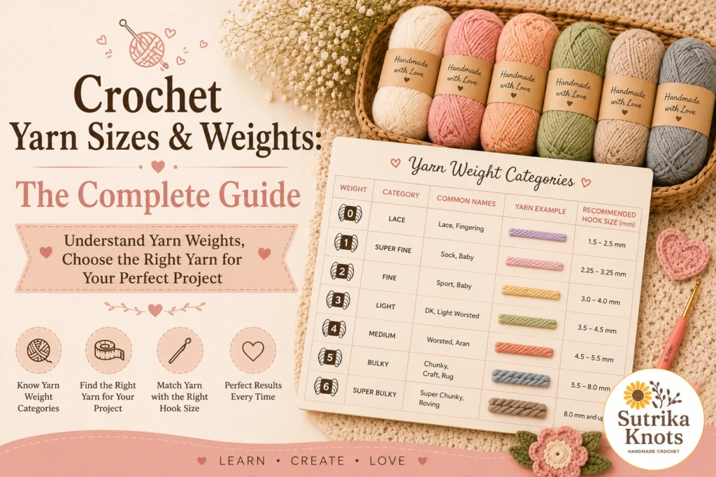 Crochet Yarn Sizes & Weights The Complete Guide