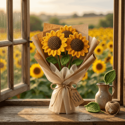 Handmade Surajmukhi Bouquet
