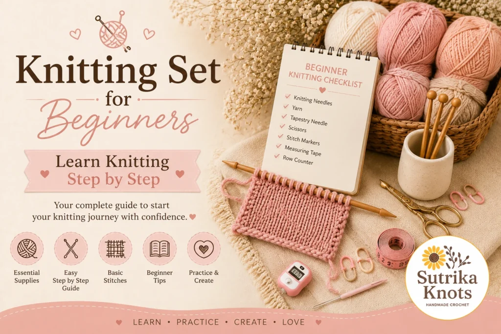 Knitting Set for Beginners Learn Knitting Step by Step